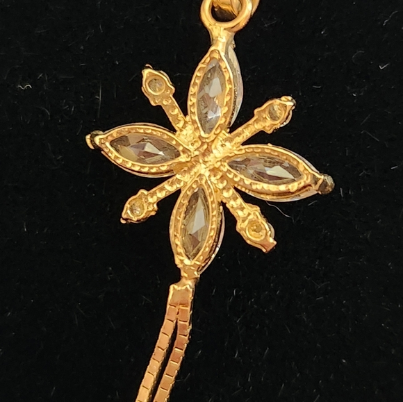 Vintage 14kt Solid Yellow Gold Necklace with Pendant - Picture 5 of 6